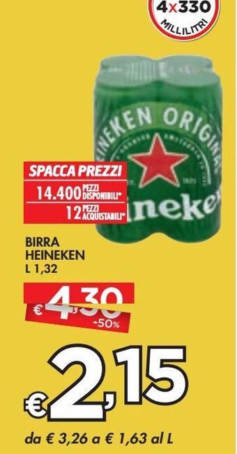 Bennet Birra heineken offerta