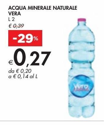 Bennet Acqua minerale naturale vera offerta