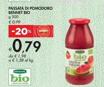 Bennet Passata di pomodoro bennet bio offerta