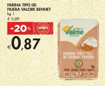 Bennet Farina tipo 00 filiera valore bennet offerta