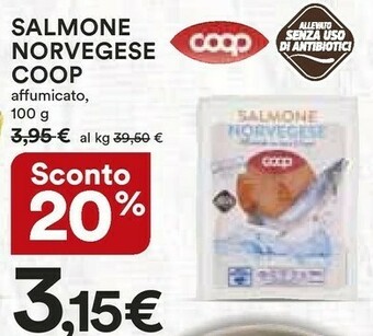 Coop Coop - Salmone Norvegese Affumicato Con Legno Di Faggio 100 G(ml) offerta