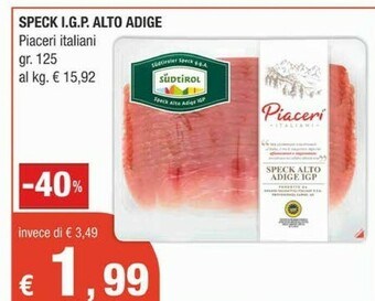 Crai Speck offerta