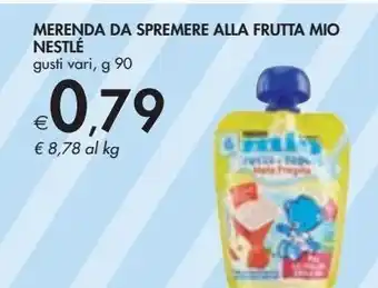 Bennet Merenda da spremere alla frutta mio nestlè offerta