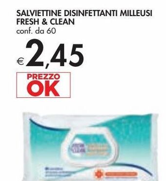 Bennet Salviettine disinfettanti milleusi fresh & clean offerta
