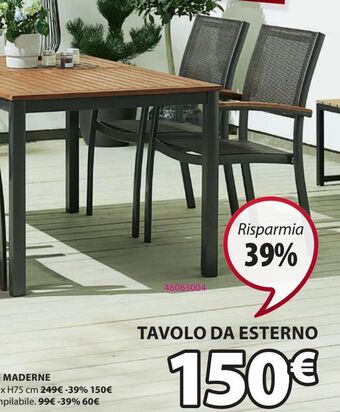 JYSK Tavolo da esterno offerta