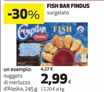 Ipercoop Fish bar findus surgelato un esempio: nuggets di merluzzo d'alaska offerta