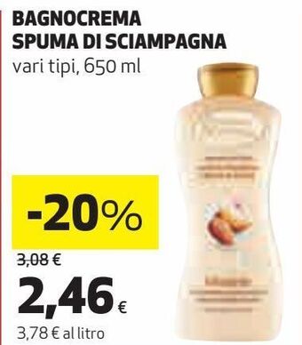 Ipercoop Bagnocrema spuma di sciampagna vari tipi offerta