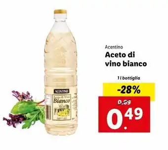 Lidl Aceto di vino bianco 1l acentino offerta
