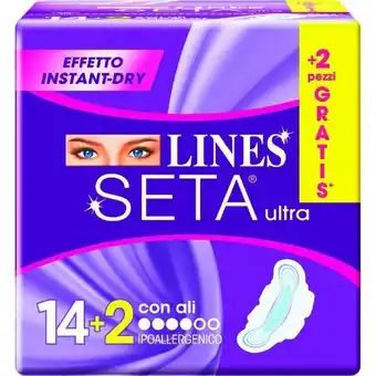 La Saponeria Lines seta assorbenti ultra con ali 14 pezzi offerta