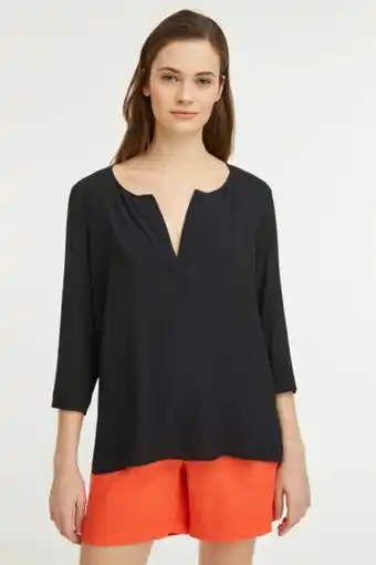 Blusa in crêpe de chine