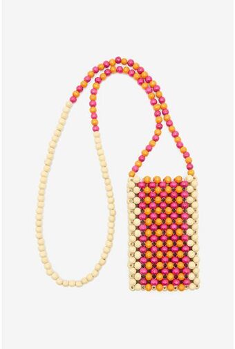 Maliparmi Busta portacellulare wooden beads offerta
