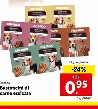 Bastoncini di carne essicata 88g orlando