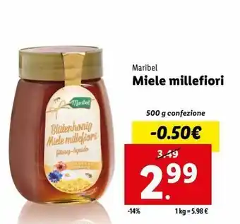 Lidl Miele millefiori 500g maribel offerta