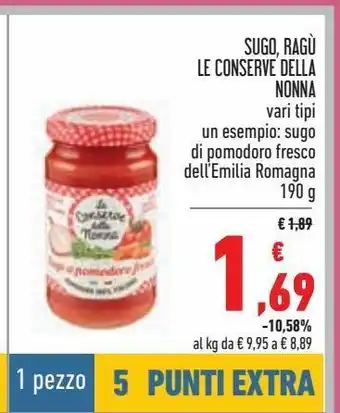 Conad Superstore Sugo,ragu le conserve della nonna offerta
