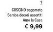 Iper La Grande Cuscino Sagonato Samba Decori Assortiti offerta