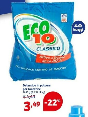 In'S Mercato Eco10 Detersivo In Polvere Per Lavatrice offerta