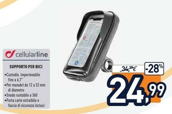 Cellularline Supporto per Bici