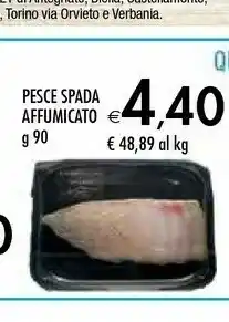 Bennet Pesce Spada Affumicato 90 G offerta