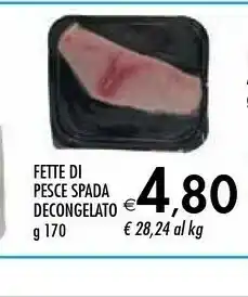 Bennet Bennet Fette Di Pesce Spada Decongelato offerta