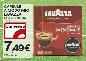 Coop Lavazza Capsule Espresso Passionale A Modo Mio 36 Capsule offerta