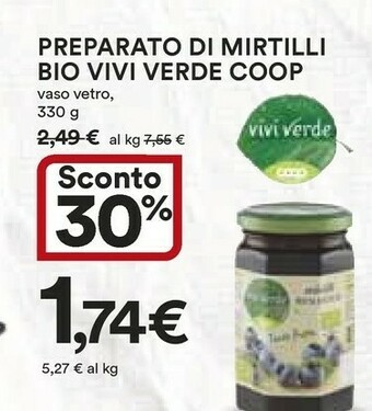 Coop Coop - Mirtilli Biologico Vivi Verde 330 g(ml) offerta