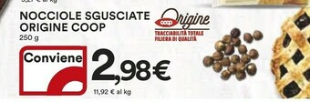 Coop Coop Nocciole Sgusciate Origine 250 G offerta