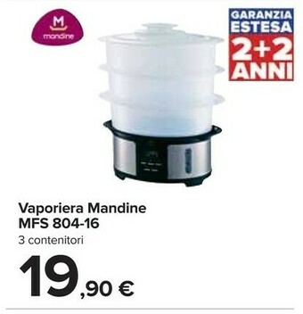 Carrefour Mandine Vaporiera MFS804-16 offerta
