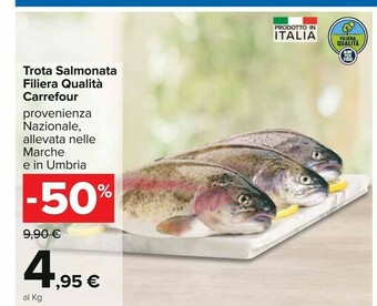 Carrefour Trota Salmonata offerta
