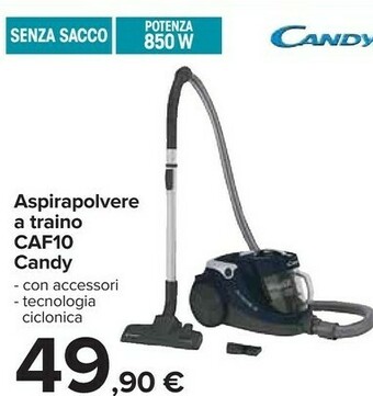 Carrefour Candy CAF10 011 850 W A Cilindro Secco Senza Sacchetto 1,7 L offerta