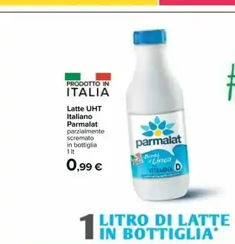 Carrefour Parmalat Latte Parzialmente Scremato UHT 1000 G(ml) offerta