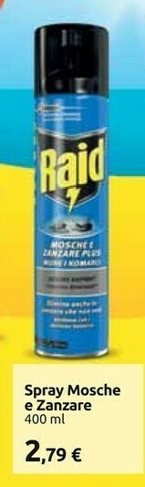 Raid Spray Mosche E Zanzare