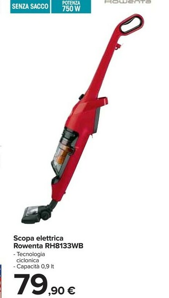 Carrefour Rowenta Scopa Elettrica Rh8133wb offerta