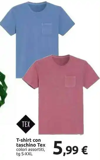 Carrefour Tex T-shirt Con Taschino offerta