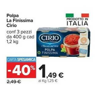 Carrefour Cirio La Finissima Polpa offerta