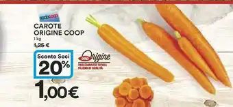 Ipercoop Coop Carote Origine 1 Kg offerta