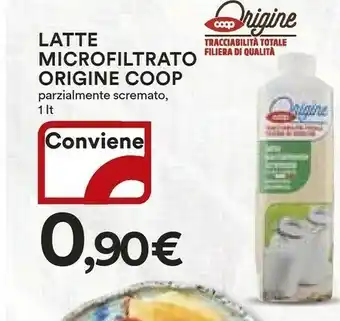 Ipercoop Coop - Latte Microfiltrato UHT Parzialmente Scremato 1000 G(ml) offerta