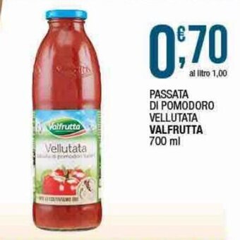 Maxi Sidis Valfrutta Passata di pomodoro vellutata 700 ml offerta