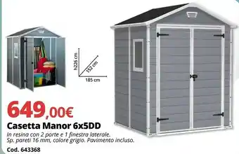 Brico Io Casetta Manor 6x5DD offerta