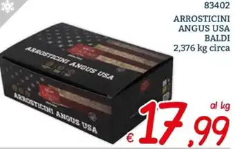 Arrosticini Angus Usa Baldi 2,376 kg circa
