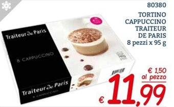 Tortino Cappuccino Traiteur de paris 8 pezzi x 95 g
