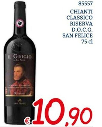 Zona San Felice Chianti classico riserva d.o.c.g. 75 cl offerta