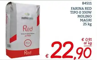 Molino Magri Farina Red Tipo 0 330W 25 kg