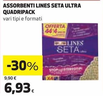 Coop Assorbenti lines seta offerta