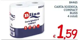 Zona Bliss Carta Igienica compact 4 rotoli offerta