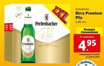 Lidl Perlenbacher Birra Premium Pils 4 l offerta