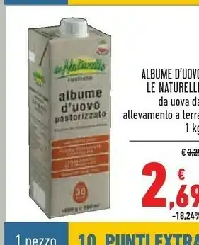 Conad Le Naturelle Albume D'Uovo 1000 G(ml) offerta