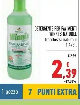 Conad Winni's Naturel Detergente Per Pavimenti offerta