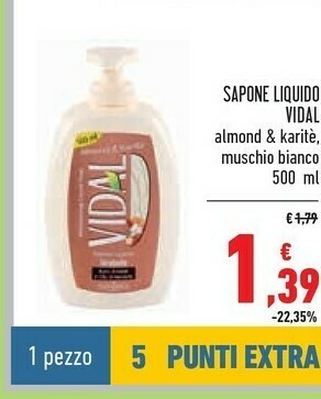 Conad Vidal Sapone Liquido offerta