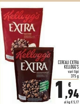 Conad Kelloggs Cereali offerta