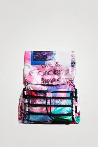 Desigual Saldi zaino grande effetti visivi offerta